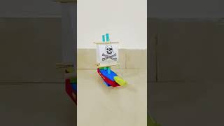 Diy wooden pirate boat ⛵#boat#woodenboat#diywoodpirateboat#pirateboat#diypirateboat#sailboat