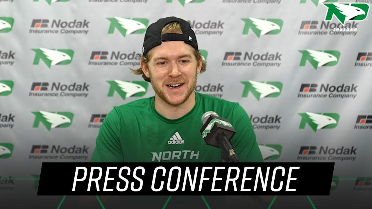 UND Hockey | Dane Montgomery Weekly Press Conference | 12.6.23 - YouTube