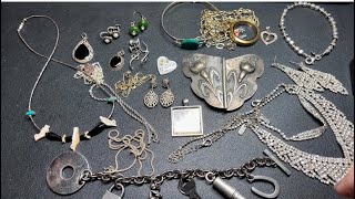 Jewelry Haul of 14K, Sterling Silver More Silpada, Art Nouveau, Fetish Necklace