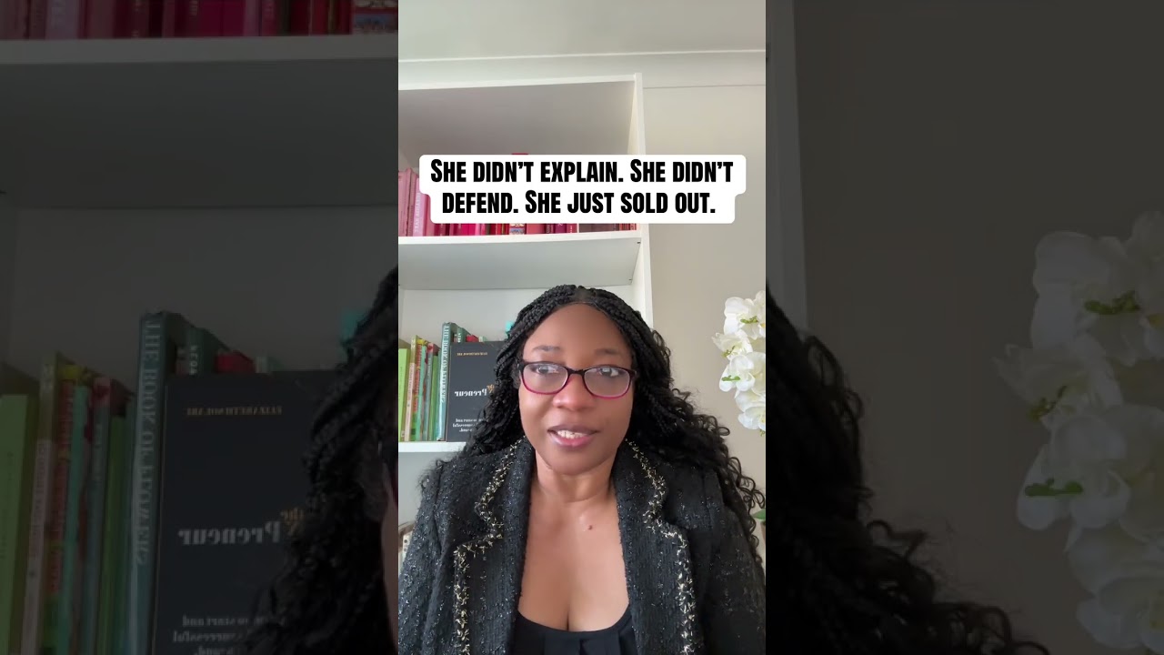She didn’t explain. She didn’t defend. She just sold out. 