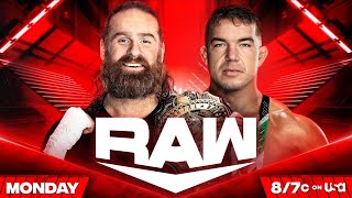 WWE Raw Intercontinental Champion Sami Zayn vs Chad Gable Full Match