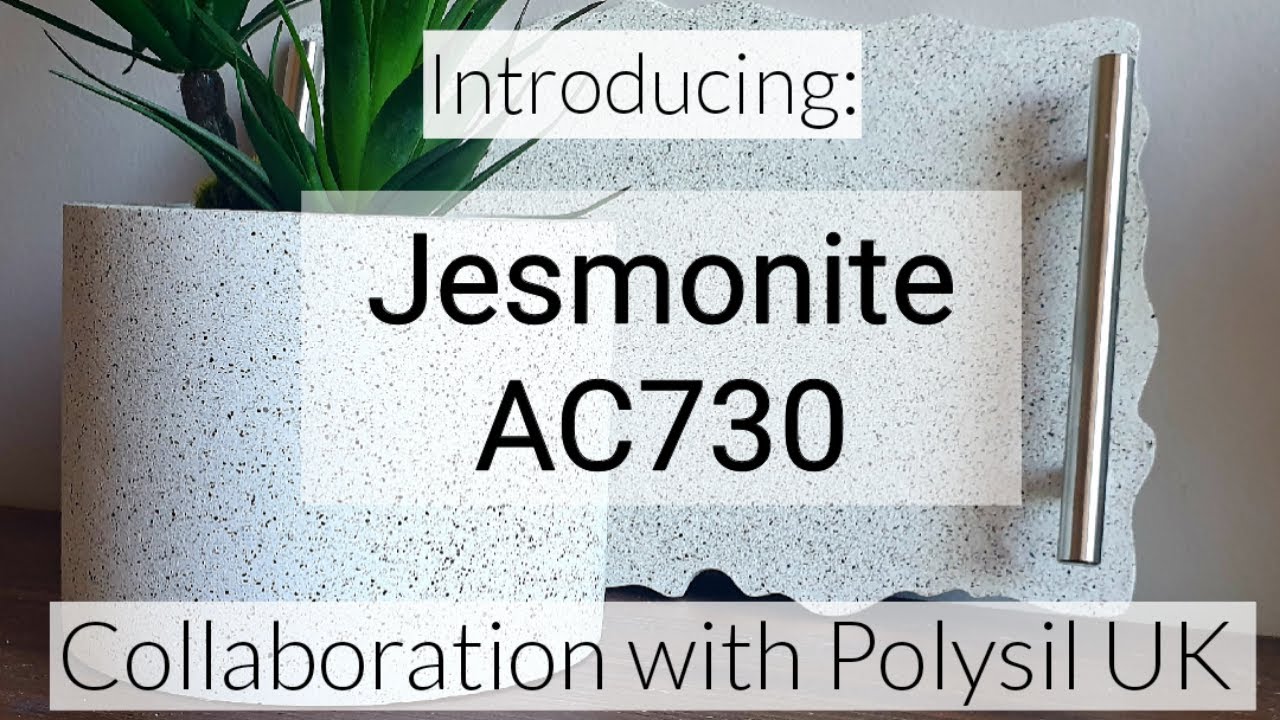 Jesmonite AC730 Plant Pot and Tray with Polysil UK