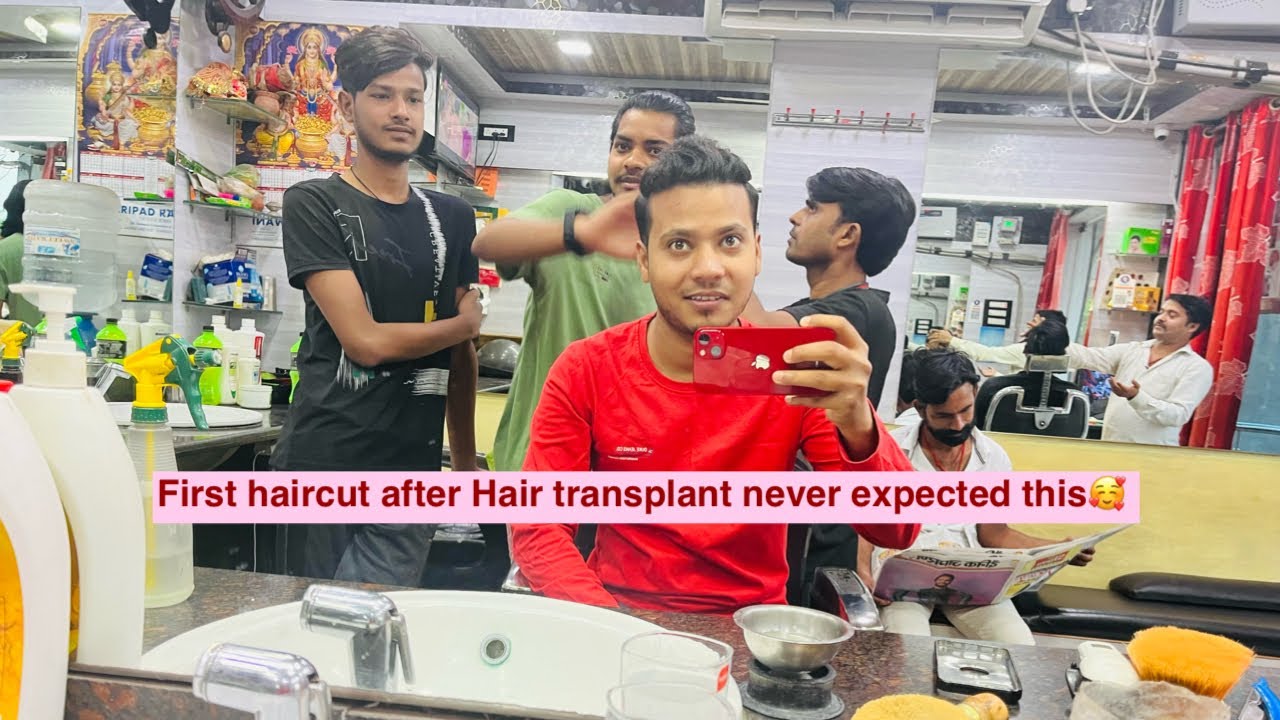 First haircut after Hair transplant never expected this Hair