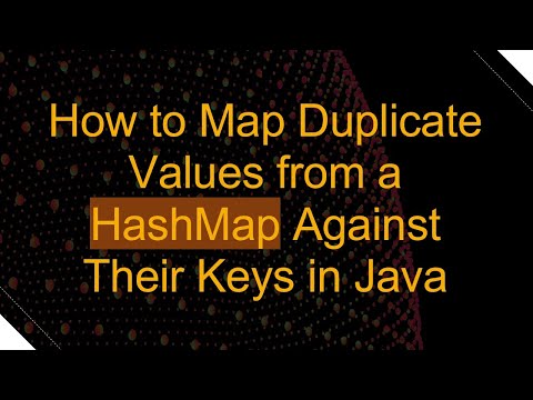 How to Map Duplicate Values from a HashMap Against Their Keys in Java