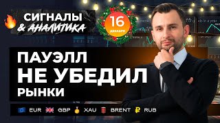 Итоги заседания ФРС. Сигналы и аналитика на 16 декабря от Тимура Асланова
