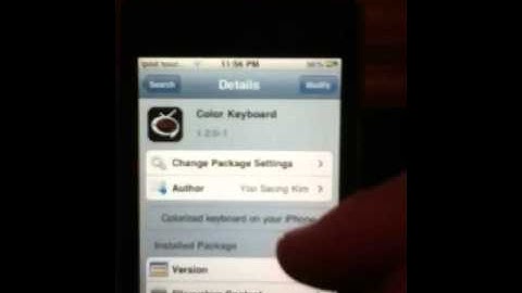 How to get color keyboard with a jailbroken ipod touch?