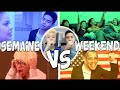 Semaine vs weekend  le rire jaune