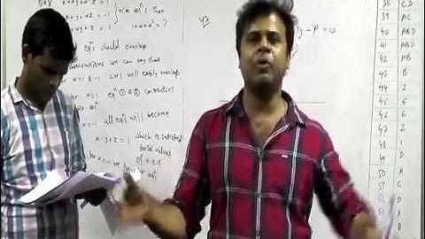 JEE Advanced 2017 Paper 1 (Code 7) Maths Analysis by Lalit Sir and Pradeep Sir of Prime Academy.