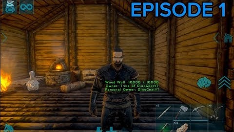 Building My First House And Dodo Taming|ARK:Ultimate Mobile Edition:The Island|EPISODE 1#ark#capcut