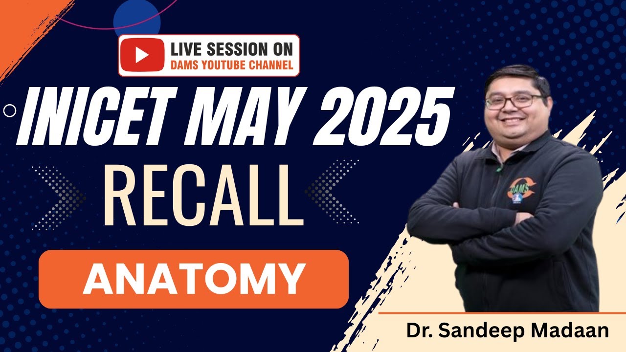 Anatomy Recall I INICET May 2025 II Dr. Sandeep Madaan