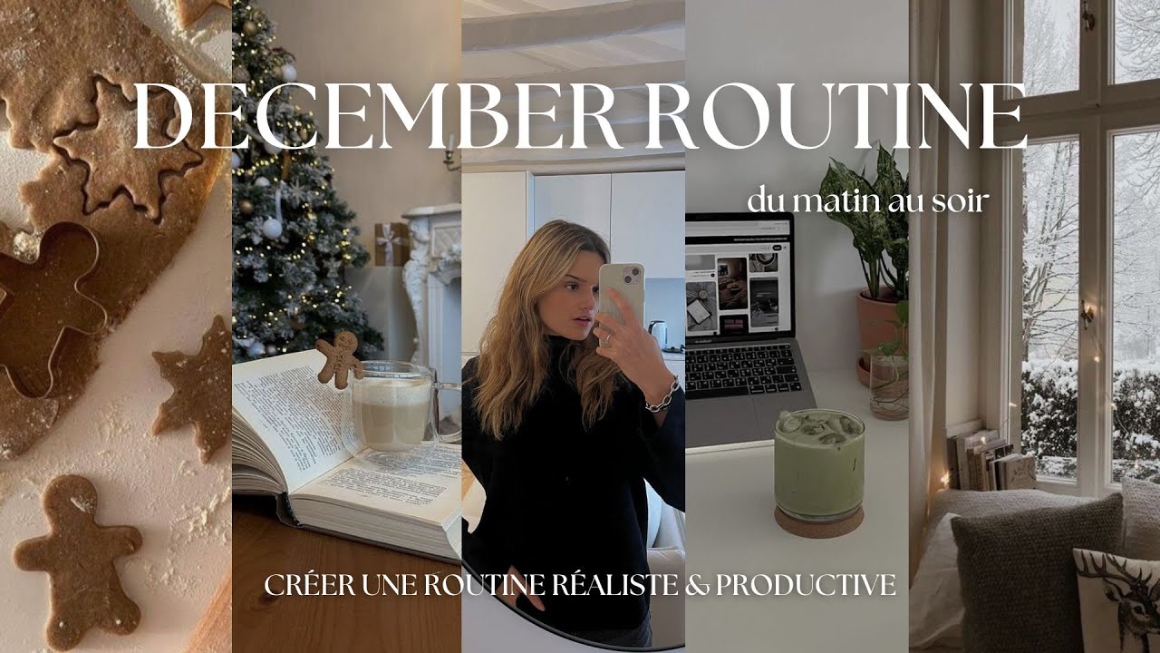 ROUTINE D'HIVER DU MATIN AU SOIR (créer une morning routine réaliste, productive, cosy, healthy) ☃️