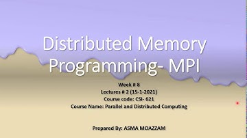 Distributed Memory Programming using MPI
