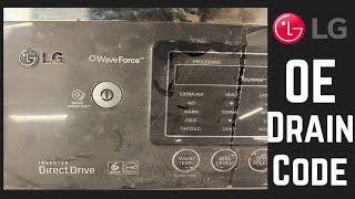 How to test a drain pump on LG Washer
