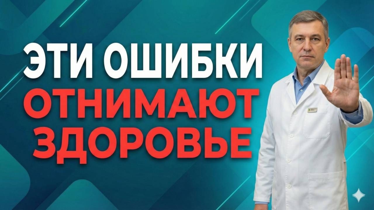 10 ФАТАЛЬНЫХ ОШИБОК здоровья после 50 лет