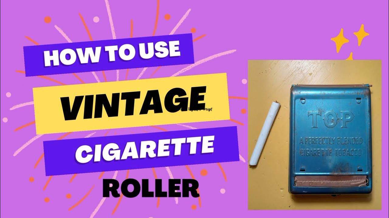 Vintage 1960s Top Cigarette Rolling Machine YouTube