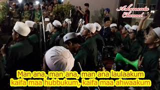 MAN ANA - Habib Muhsin Al Hamid ft Hubbur Rosul live Besur Sekaran full Lirik