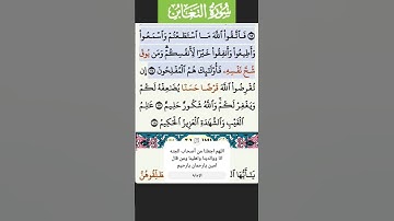 سورة التغابن 15-16 فارس عباد