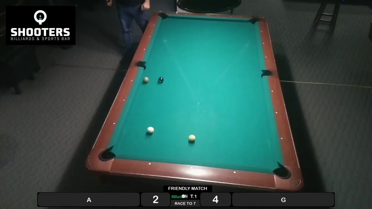 Shooters Billiards & Sports Bar Table 1 Live Stream YouTube