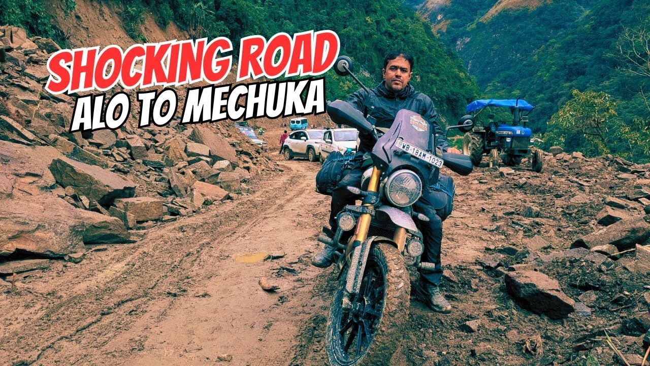 Aalo to Mechuka Road Condition || Road Trip on Triumph Scrambler 400X