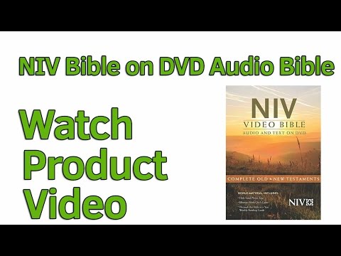 NIV Audio Bible on DVD read and listen to the Bible together