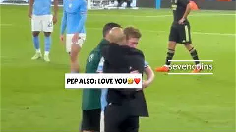 kevin de bruyne angrily SHUT UP pep guardiola who later subs him during the match