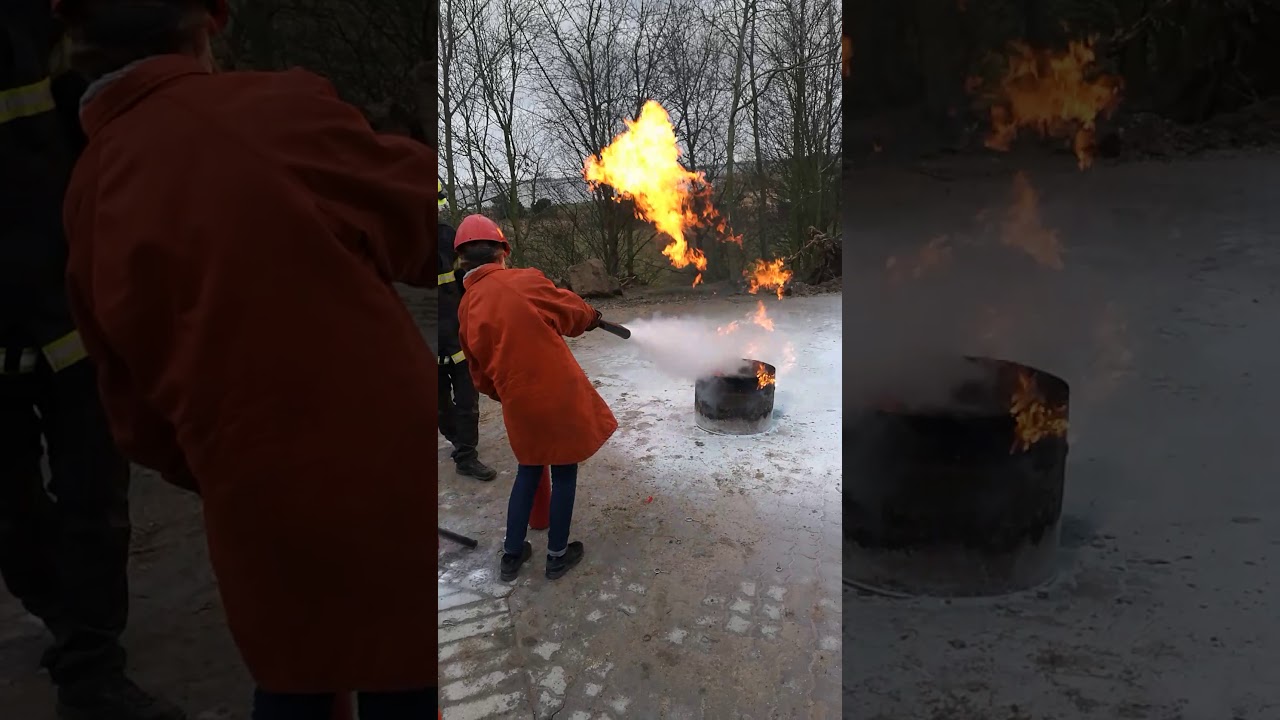 CO2 slukker vs oliebrand