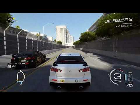 Forza Motorsport 5 LONG BEACH FULL CIRCUIT Lancer Evolution X GSR XBOX Series Gameplay