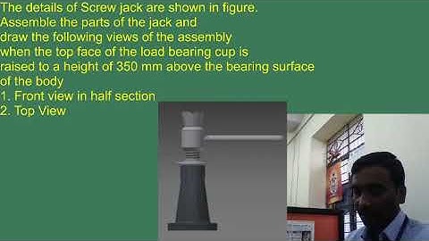 Screw jack assembly - Sketching