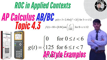 AP Calculus AB/BC | Topic 4.3 | Rates of Change in Applied Contexts Other Than Motion