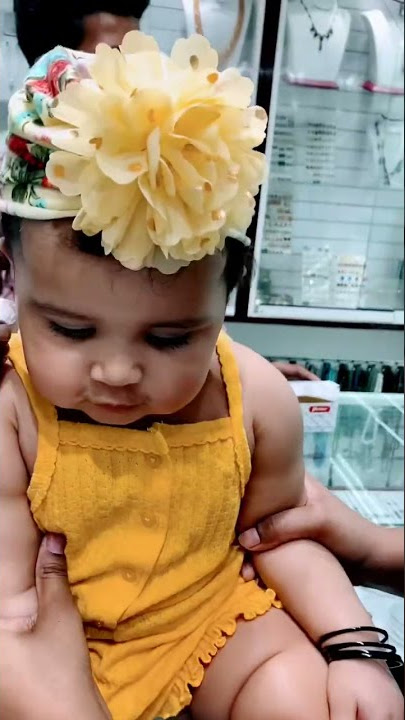 She Didn't CRY?!  Piercing Baby's Ears At Claires + Unexpected