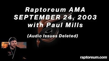 Raptoreum AMA for September 24, 2023 w/ Paul Mills (Chapters in Description)