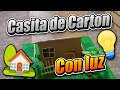 Como Hacer Una Casita De Cartón Con Luz⚡🏡