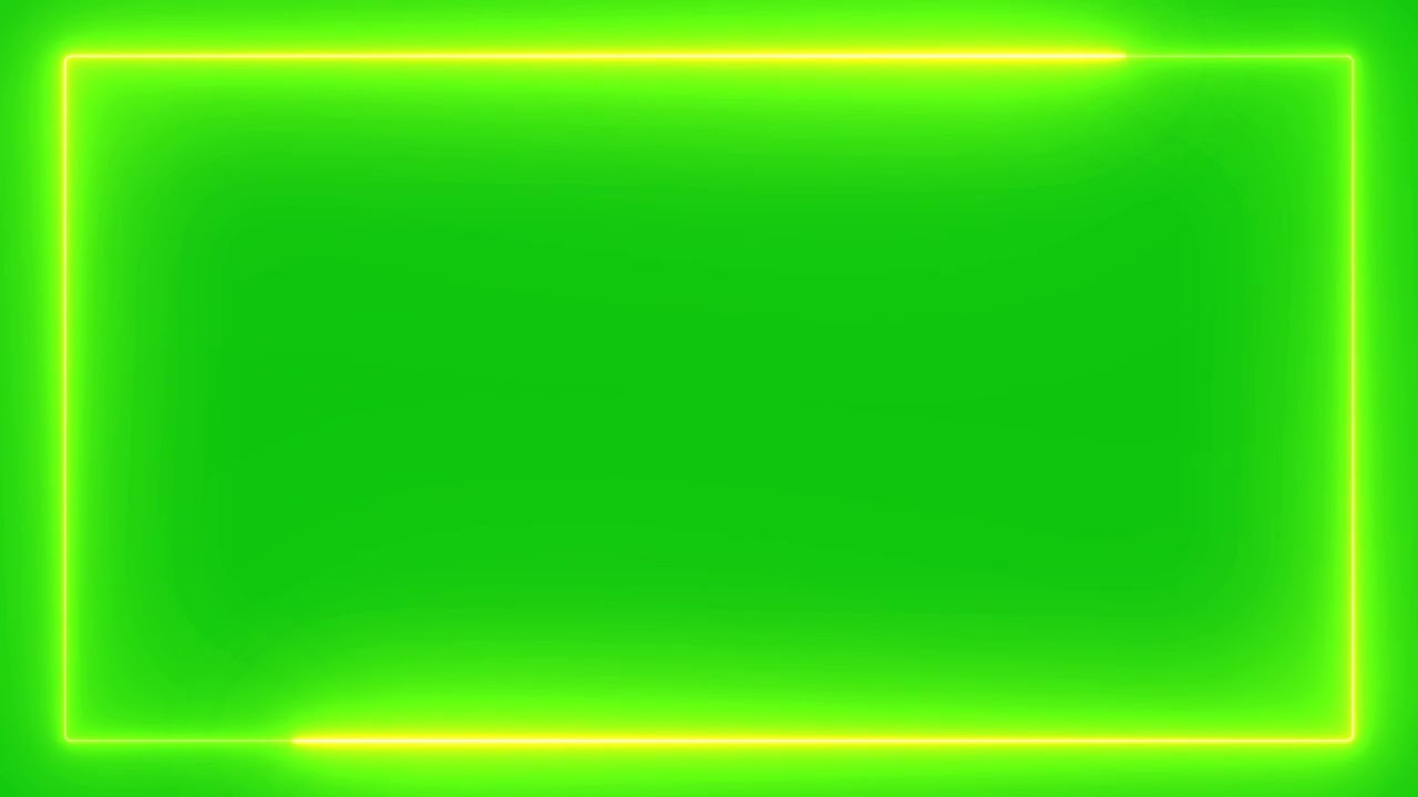 neon green screen