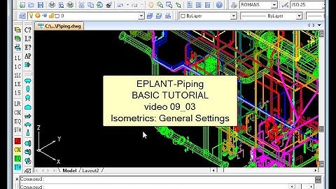EPLANT-Piping Basic Tutorial: Isometric - General Settings (pde_09_03)