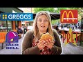 Eating BRITISH Fast Food for 24 Hours