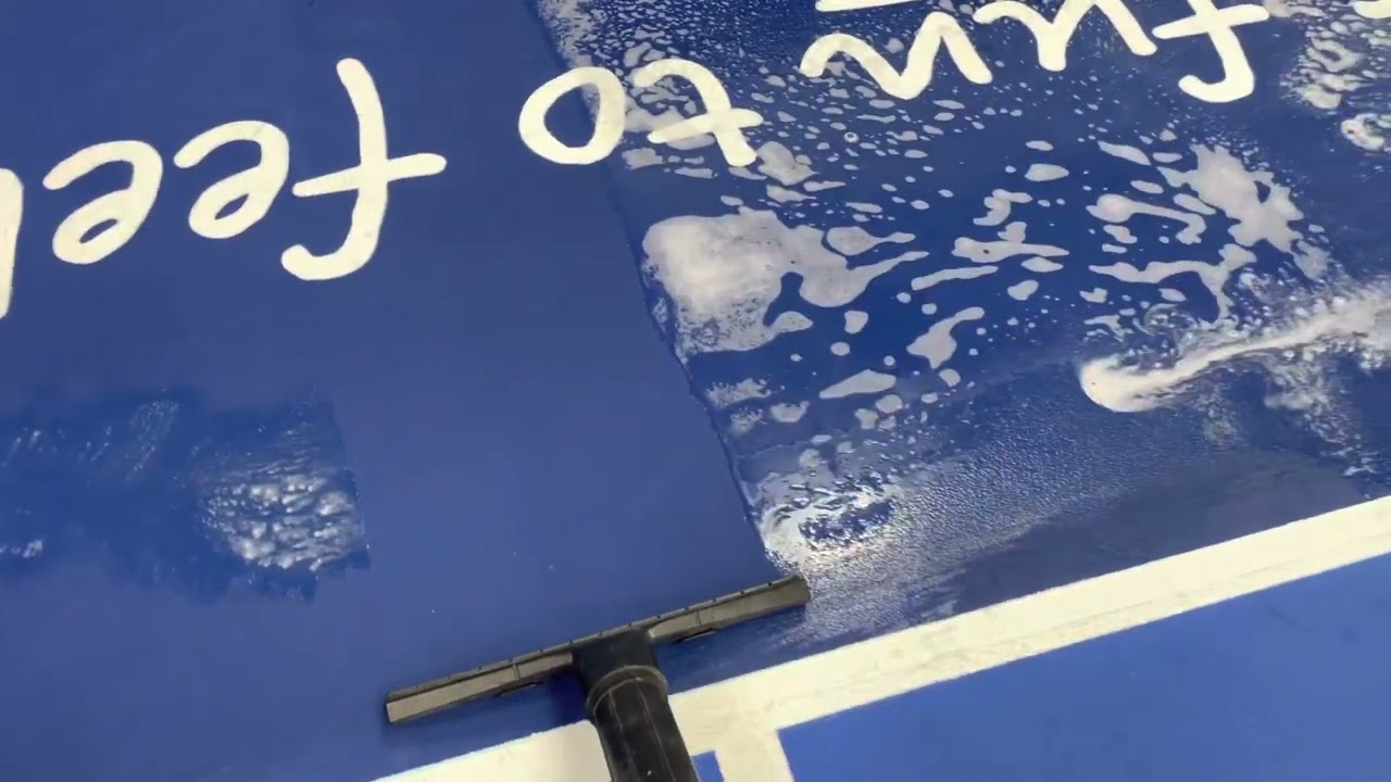 How to clean a Pickleroll (indoor pickleball court surface)