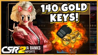 140 GOLD KEYS WOW! GOLD CRATE OPENING RARE IMPORTS!! | CSR Racing 2