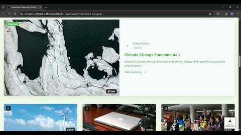 AI- driven Educational platform for climate awareness and environment