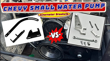 Chevy SBC Short Water Pump SWP Alternator Bracket Install