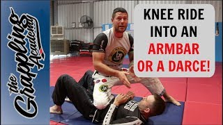 Armbar And Darce  Taken From Knee Ride