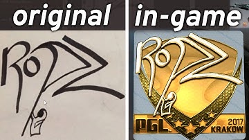this is how csgo signature stickers are made