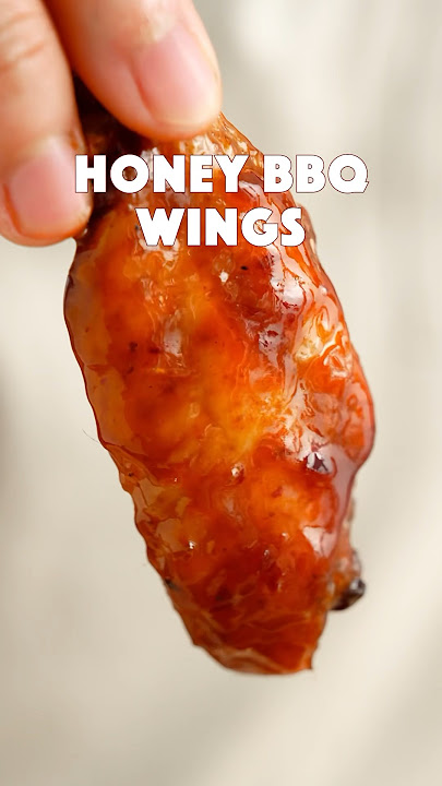 Saya sangat kecanduan dengan sayap bbq madu yang mengkilap ini