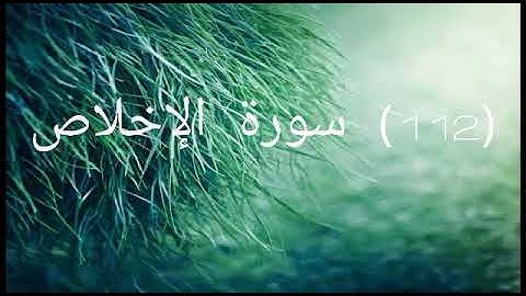 سورة الاخلاص 💝 بصوت الشيخ مشاري العفاسي ...حالات واتس 💐