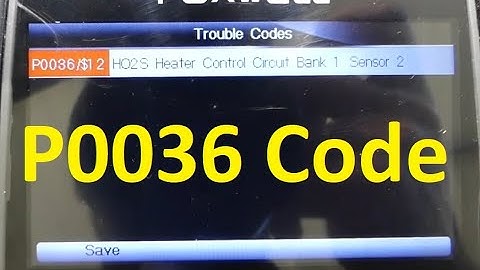 Causes and Fixes P0036 Code: HO2S Heater Control Circuit (Bank 1 Sensor 2)