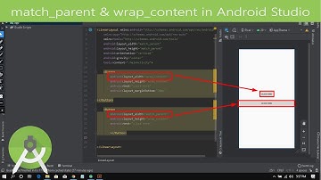 12-Difference between match parent and wrap content in android studio | URDU/HINDI
