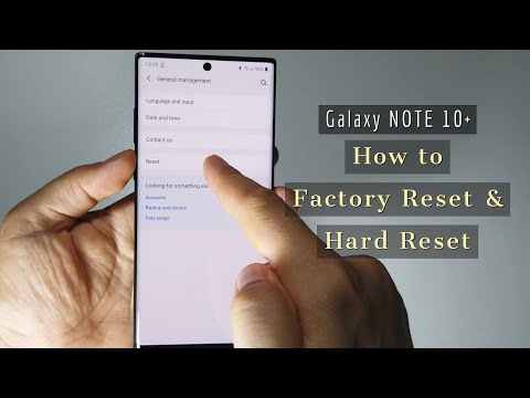 How to Hard Reset & Factory reset Galaxy Note 10 and Note 10 Plus | 2 ways