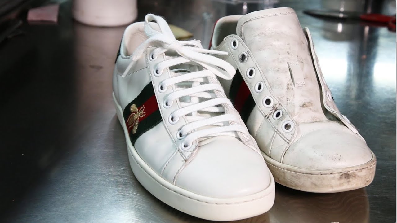 Gucci Sneaker Restoration | Ace Cleaning & Re-Whitening - Youtube