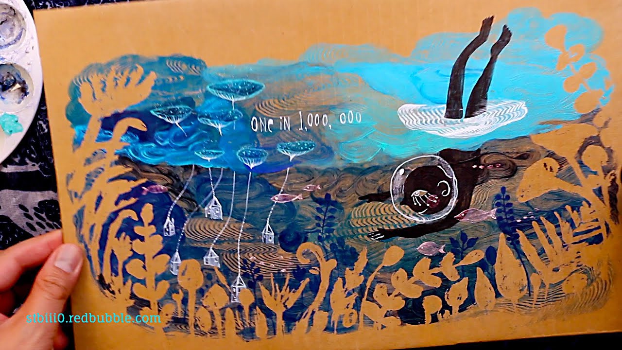 How to paint mask with rubber cement (cheap masking fluid alternative