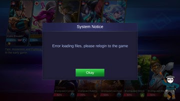 How to Fix | Error loading files, please relogin to the game in Mobile Legends [LATEST]