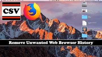 How to DELETE & REMOVE Unwanted Web Browser History on Firefox Using a Mac - New | Basic Tutorial